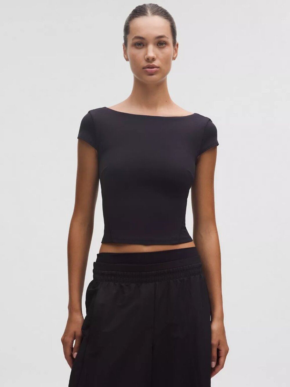lululemon Align™ Scoop-Back Short-Sleeve Shirt B–D Cups -- Nightmouth (size 12) - Picture 6 of 7